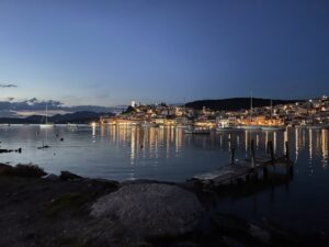 Reiseblog - Peloponnes - Poros am Abend