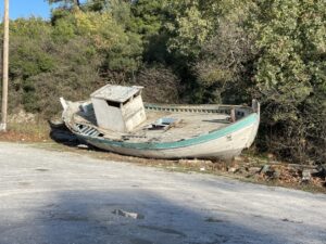 Reiseblog - Thasos - Fischerboot auf Kurs