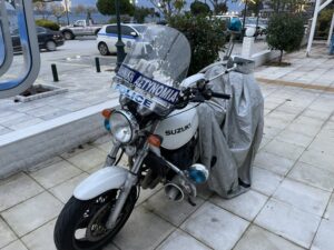 Reiseblog - Thasos - Polizeimotorrad
