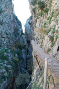 Ein Holzpfad führt 100 Meter über dem Abgrund durch die Schlucht.