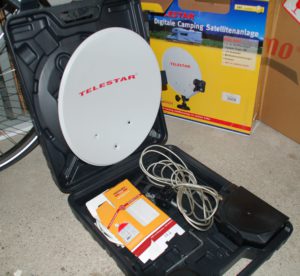 Camping Sat Antenne im Koffer mit Zubehör