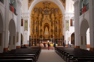 die heilige Jungfrau von El Rocio in der Ermita del Rocio