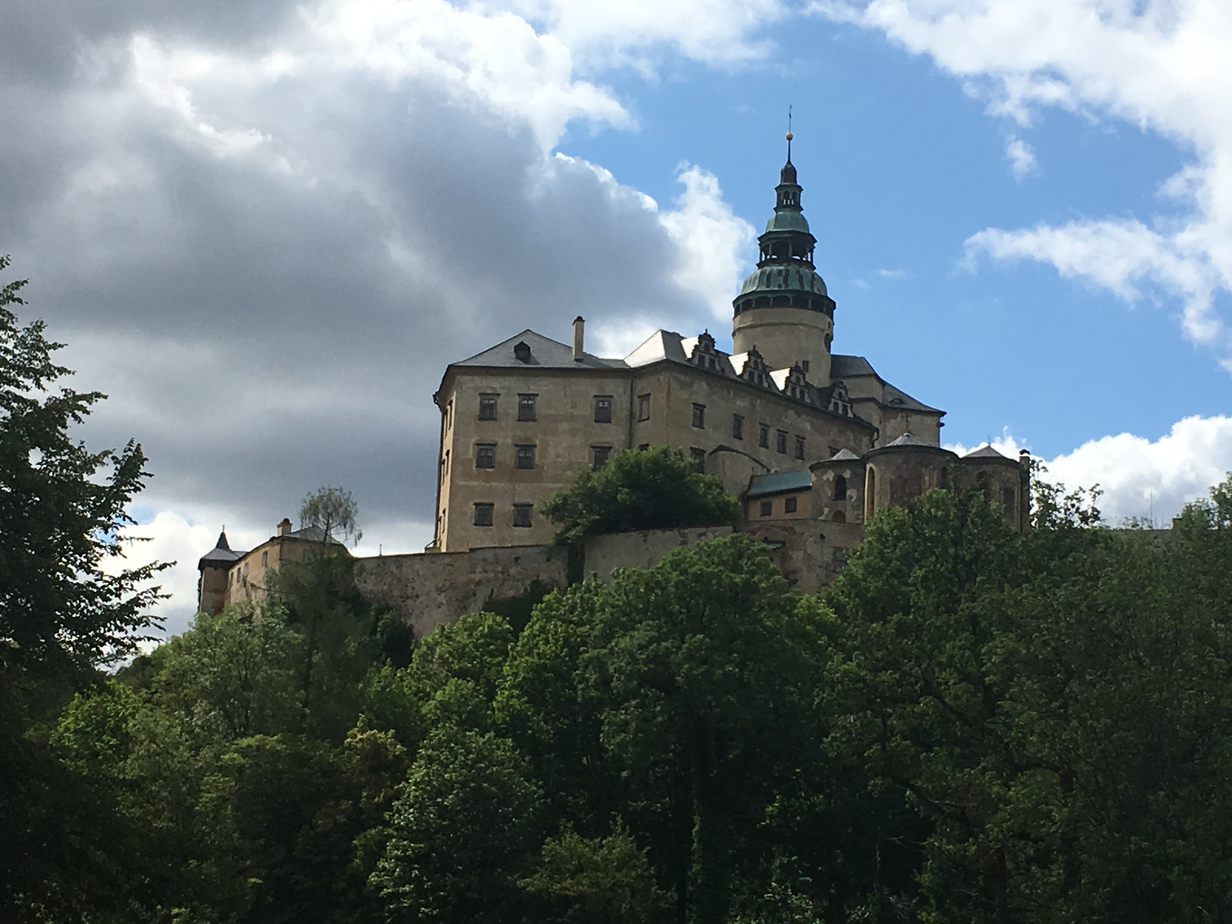 Das Burgschloss in Friedland in Böhmen