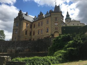 Das Burgschloss in Friedland im Norden Tschechiens